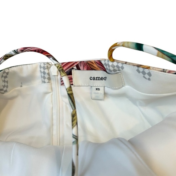 Anthropologie Cameo Dahlia floral peplum top size XS party cocktail scuba knit - Picture 4 of 7